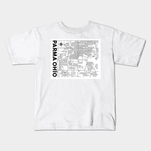 Parma Ohio Map Kids T-Shirt